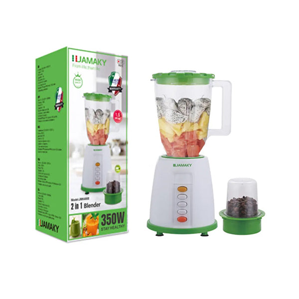 Jamaky Kitchen & Dining Green / Brand New Jamaky, 2 In 1 Blender - JMK4008