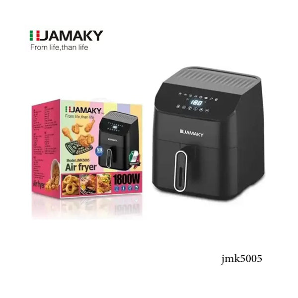 Jamaky Kitchen & Dining Black / Brand New Jamaky, Air fryer 1800 watts, 5.5 Ltr - JMK5005