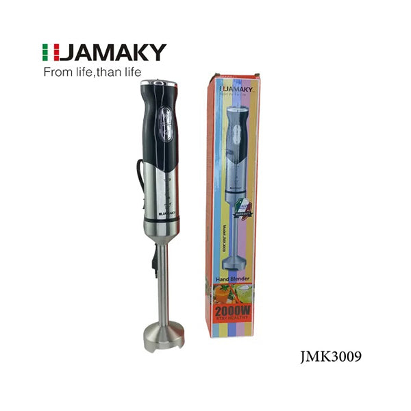 Jamaky Kitchen & Dining Silver / Brand New Jamaky, Hand Blender, 2000W, 2-Speed - JMK3009