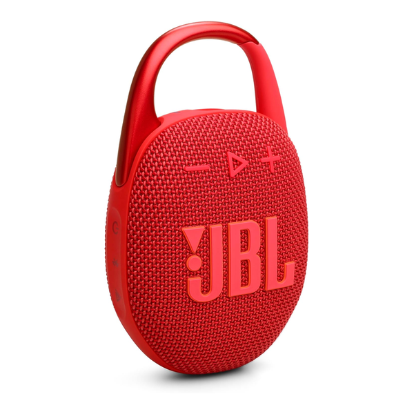 JBL Audio Red / Brand New JBL Clip 5 - Ultra-Portable, Waterproof & Dustproof Bluetooth Speaker, Big Pro Sound with Punchy Bass, Integrated Carabiner, Up to 12 Hours of Play, Made in Part with Recycled Materials