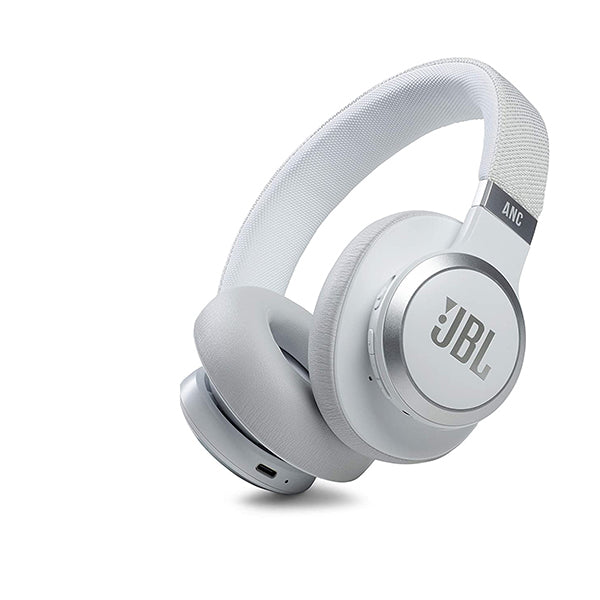 JBL Audio White / Brand New JBL Live 660NC - Wireless Over-Ear Noise Cancelling Headphones with Long Lasting Battery and Voice Assistant