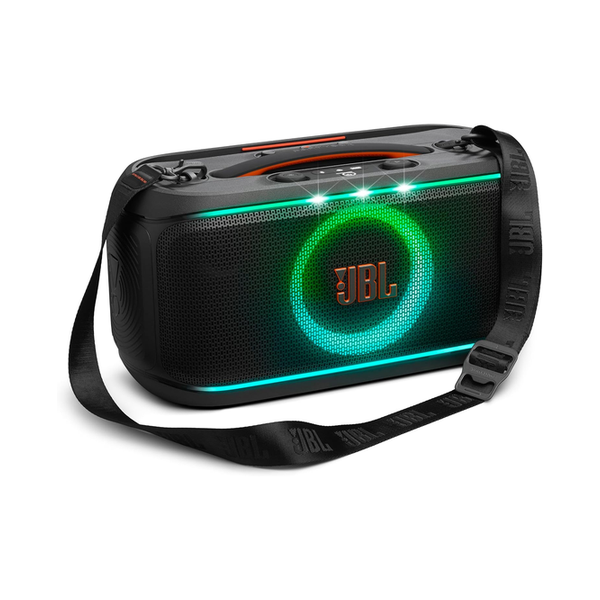 JBL Audio Brand New JBL PartyBox On-The-Go 2 - Portable with one Wireless Digital mic, Handle EasySing Mics - Two Wireless with Real-time Vocal Removal, Seamless with Clear, Crisp Sound for Up to 10 Hours