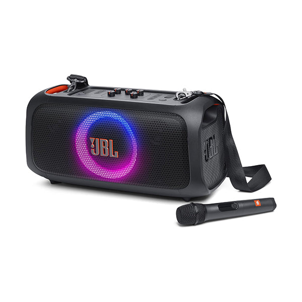 JBL Audio Black / Brand New JBL PartyBox On-The-Go Essential Portable Party Speaker with Built-In Lights and Wireless Mic