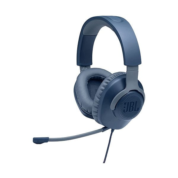 JBL Audio Blue / Brand New / 1 Year JBL Quantum 100, Wired Over-Ear Gaming Headphones