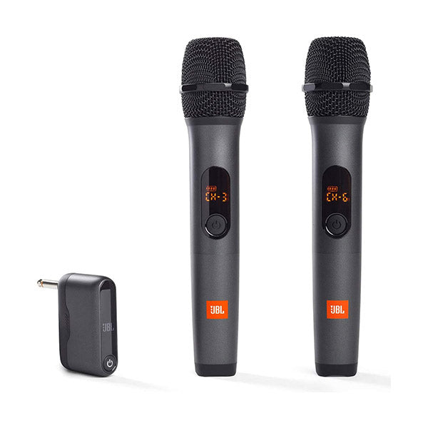 JBL Audio Black / Brand New JBL Wireless Two Microphone System with Dual-Channel Receiver