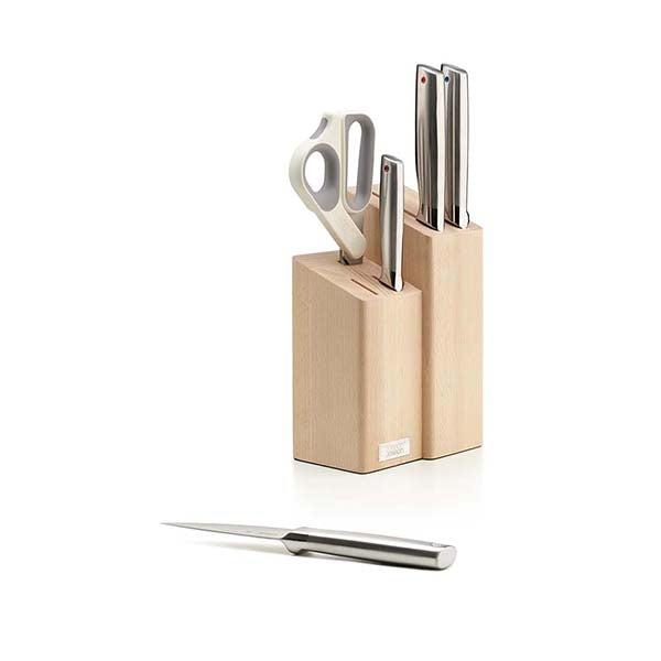 Joseph Joseph Kitchen & Dining Wood / Brand New Joseph Joseph, 10577, Elevate Fusion 5-Piece Knife & Scissor Set with Beechwood Block