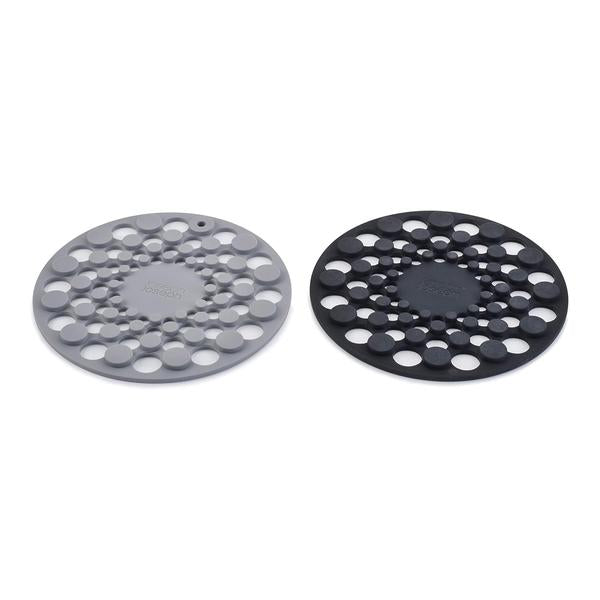 Joseph Joseph Kitchen & Dining Joseph Joseph, 20174 Spot-On Set of 2 Grey Silicone Trivets, 20174