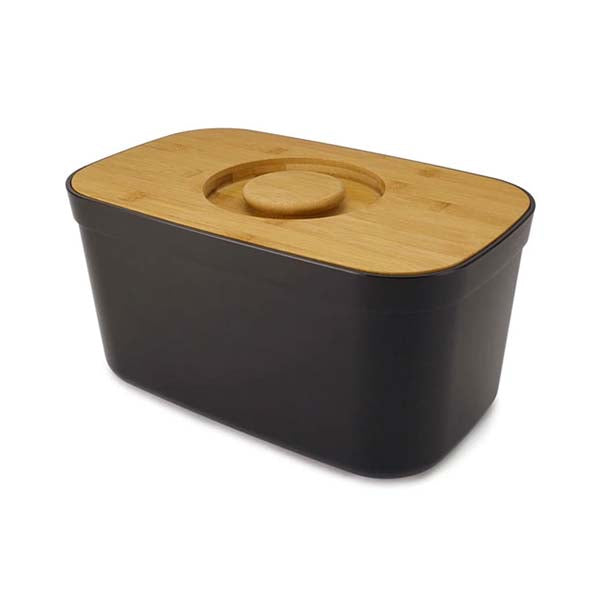 Joseph Joseph Kitchen & Dining Black / Brand New Joseph Joseph, 81103, Bread Bin with Bamboo Lid