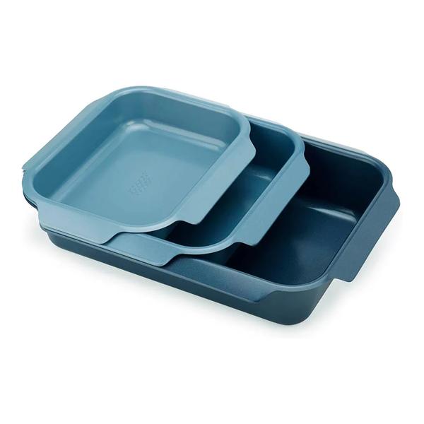 Joseph Joseph Kitchen & Dining Joseph Joseph, Nest™ Oven Non-stick 3-piece Blue Roasting Tray Set, 45060