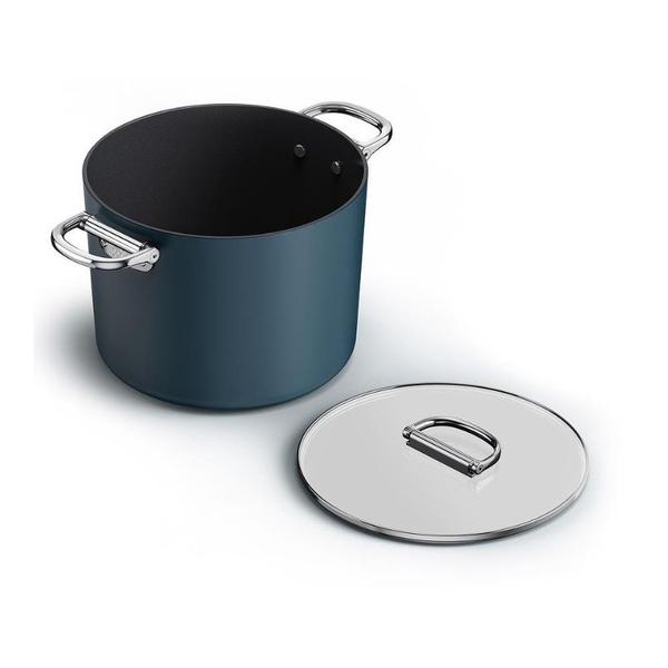 Joseph Joseph Kitchen & Dining Joseph Joseph, Space Folding Handle Ceramic Non-stick 25cm Blue Stock Pot & Lid, 45045