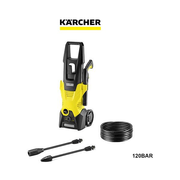 Karcher Lawn & Garden Karcher - K3 High Pressure Washer, 120 Bar, 1600 W, Ideal for Normal Dirt Bicycles, Garden Fences, Motorbikes, Cars