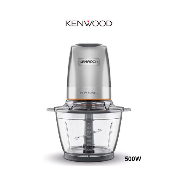 Kenwood Kitchen & Dining KENWOOD Glass Chopper 500W Electric Food Chopper with 1.2L Glass Bowl (600ml working capacity), Dripper Pro, Quad Blade, Storage Lid, Dual Speed, Spatula, Ice Crush Function CHP62.400SI