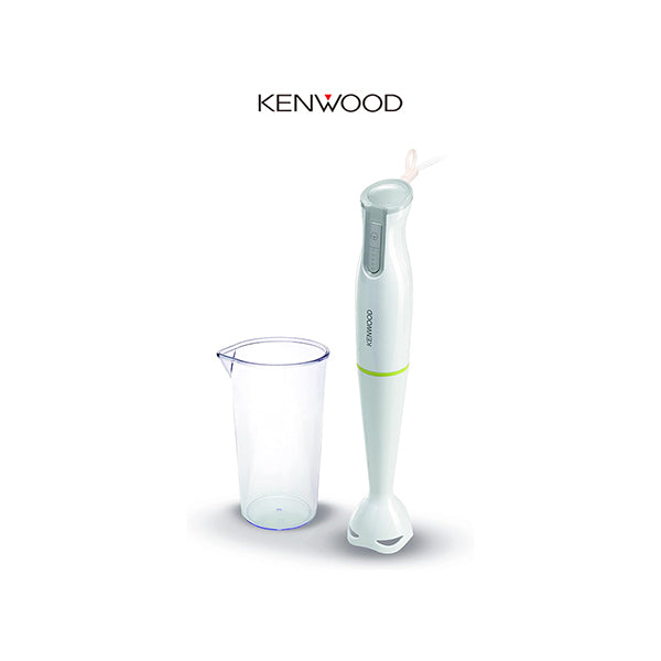 Kenwood Kitchen & Dining Kenwood Hand Blender, 600W, 0.6L, Removable Wand, One Speed Plus Turbo Function, Graduated Beaker, HBP02.001WH