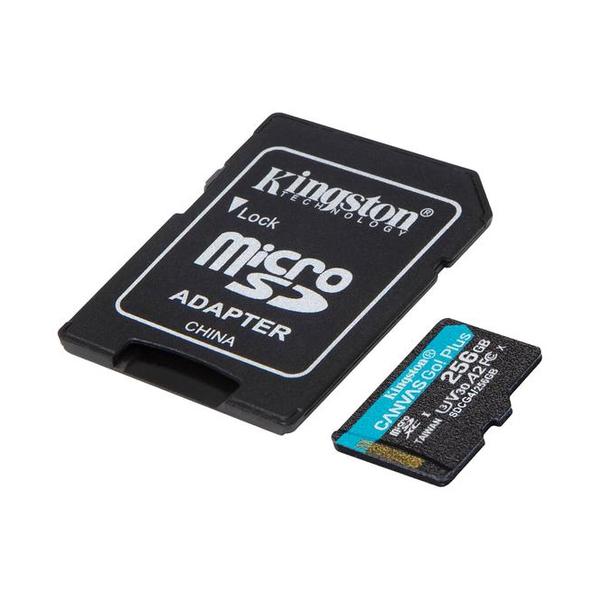 Kingston Electronics Accessories Brand New / 1 Year Kingston Canvas Go Plus 256GB 4K microSD Card | Up to 200MB/s | Class 10, UHS-I, U3, V30, A2 | SDCG4/256GB, with 5 Years Official Warranty