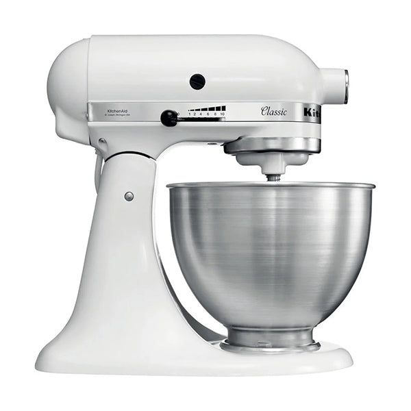 KitchenAid Kitchen & Dining White / Brand New / 1 Year KitchenAid 5K45SS Classic Stand Mixer 4.3L