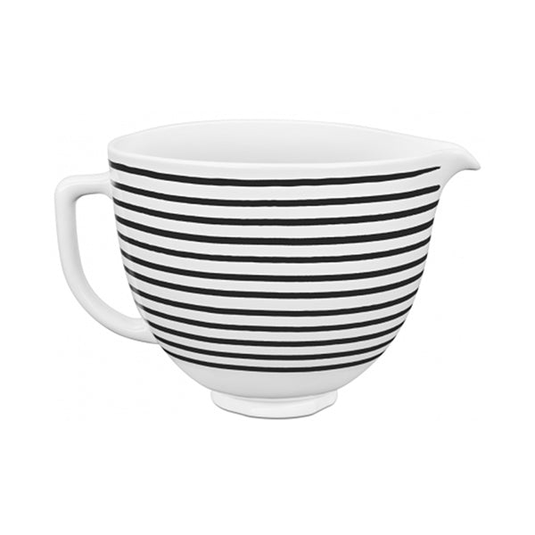 KitchenAid Kitchen & Dining White / Brand New KitchenAid 5KSM2CB5PHS Horizontal Stripes Ceramic Bowl