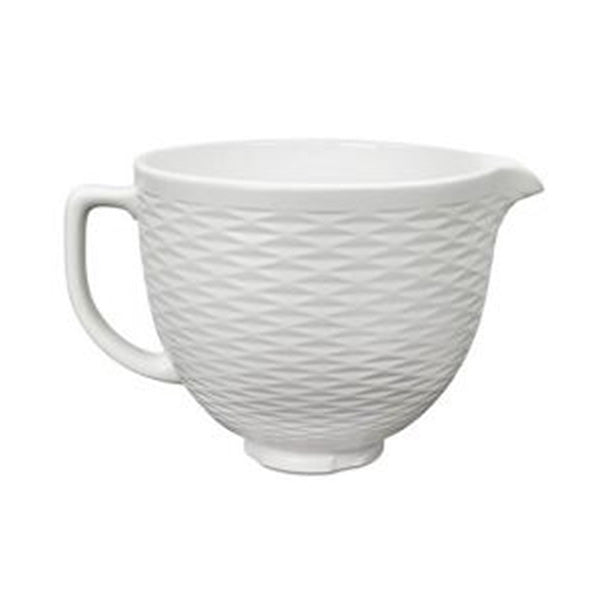 KitchenAid Kitchen & Dining White / Brand New KitchenAid 5KSMCB5TLW 3D Pattern Ceramic Bowl