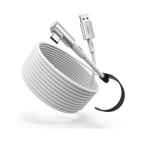 KIWI Design Video White / Brand New KIWI Design 16FT Link Cable Compatible with Oculus/Meta Quest 3S Accessories, and Quest 3/2/Pro/Pico 4, USB 3.0 to USB C Link Cable with 5Gbps Super Speed