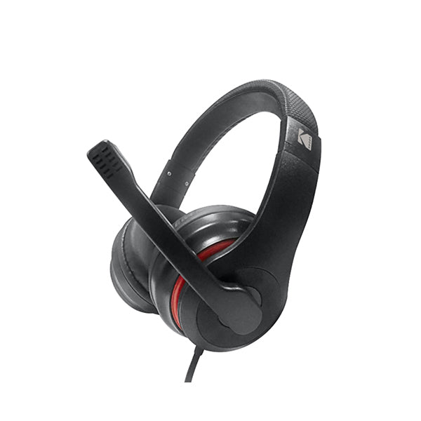 Kodak Audio Black / Brand New Kodak Wired Headphone With Adjustable Microphone Volume Control USB 1.2m Cable - PHD706