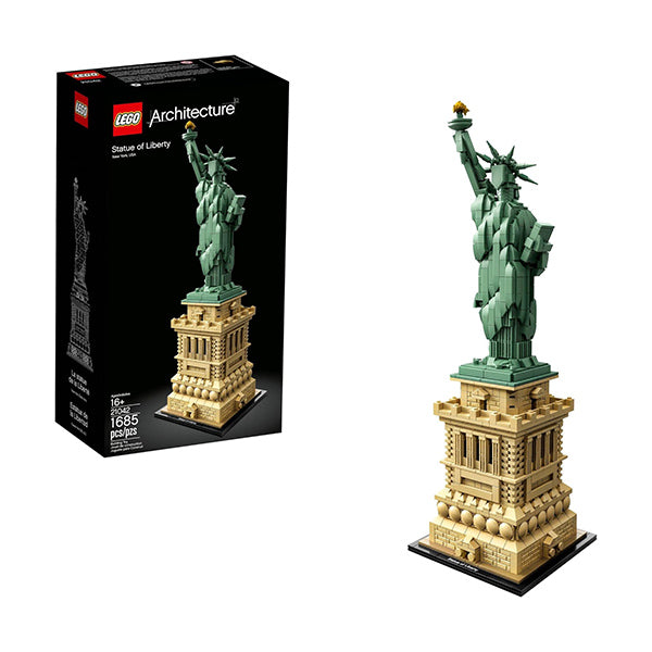 Lego Brand New LEGO Architecture Statue of Liberty 21042 Model Building Set - Collectible New York City Souvenir, Creative Home Décor or Office Centerpiece, Great Gift Idea for Adults and Teens