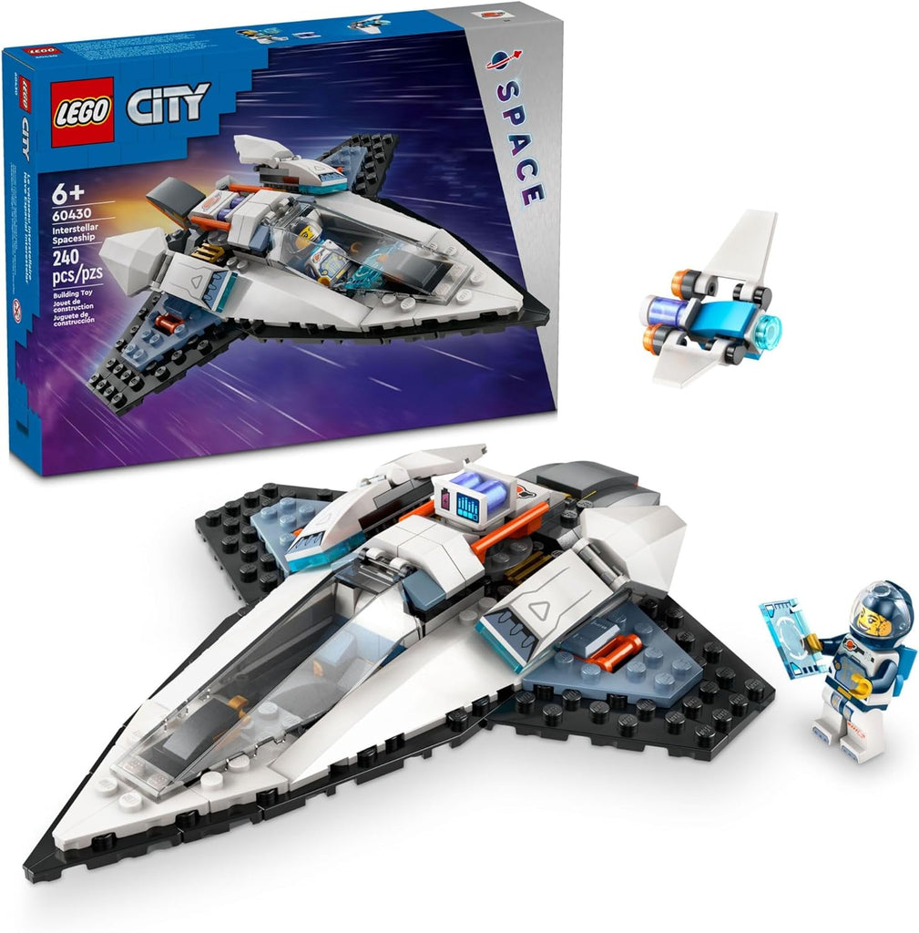 Lego Brand New LEGO City Interstellar Spaceship Toy for Kids, Creative Play Space Toy, Building Set with Spacecraft Model, Drone, and Astronaut Figure, Building Toy for Boys, Girls and Kids Ages 6 and Up, 60430