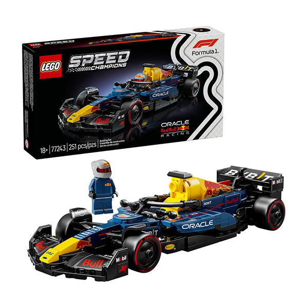 Lego Brand New LEGO Speed Champions Oracle Red Bull Racing RB20 F1 Race Car Model Kits - Building Set for Adults, Ages 18+ with Realistic Features - Red Bull F1 DIY Crafts for Display - Gift Idea for F1 Fans - 77243