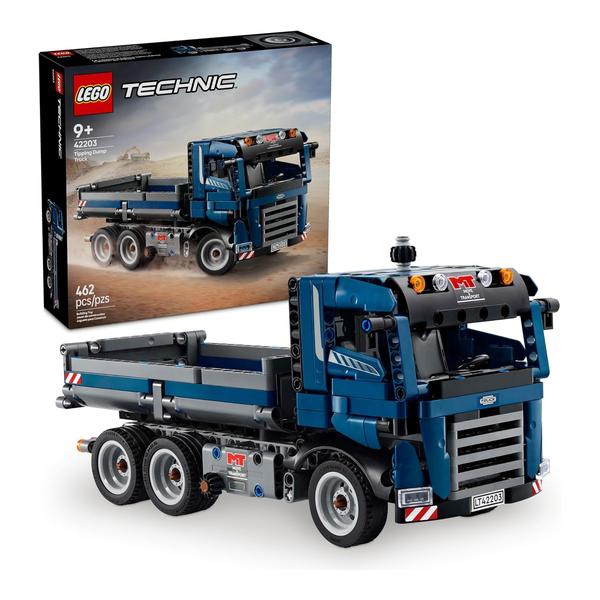 Lego Toys LEGO Technic Tipping Dump Truck Toy - Construction Truck Building Toy for Kids, Boys and Girls, Ages 9+ - Gift for Birthdays - W/Realistic Features - 42203