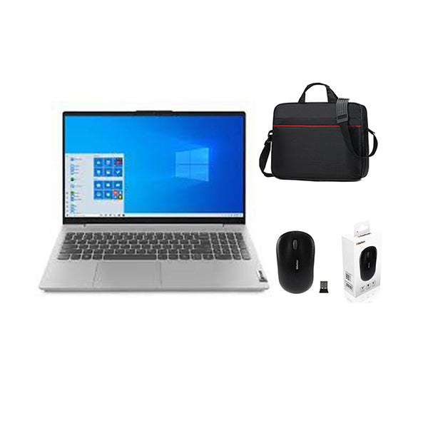 Lenovo Computers Platinum Grey / Brand New / 1 Year Lenovo IP5-82FG00QYED Laptop Core I7-1165G7 8GB RAM, 512GB NVMe, INTEL Iris Xe 15.6" FHD EN/AR Keyboard, 1 Year Official Warranty + FREE Carrying Case + Wireless Mouse