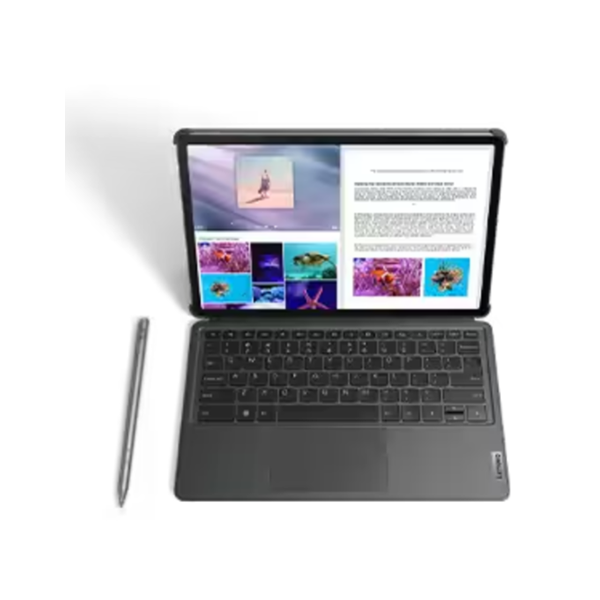 Lenovo Computers Lenovo Tab P12 Expansive Touchscreen Tablet - 12.7" 3K Display - 13MP Camera - 8GB Memory - 128GB UFS Storage - Android 13 - Dolby Atmos - Quad JBL Speakers - Pen and Keyboard Included, ZACH0176US