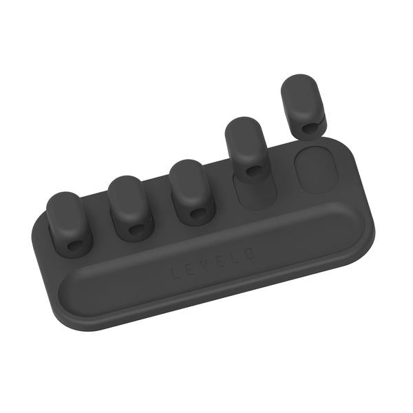 Levelo Electronics Accessories Black / Brand New Levelo Livia Detachable Magnetic Cable Management, Tangle-Free, 5 Magnetic Heads, Lightweight, Easy to Install, Within 4mm Diamete Cable Compatibility, 8L x 4W centimeters, 25 Grams