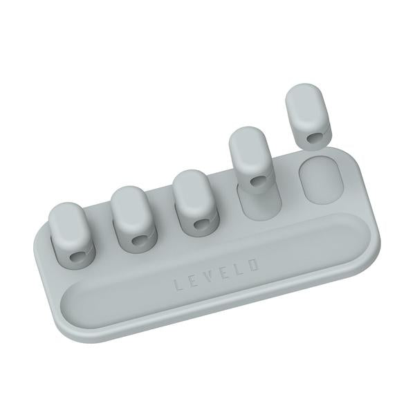 Levelo Electronics Accessories Gray / Brand New Levelo Livia Detachable Magnetic Cable Management, Tangle-Free, 5 Magnetic Heads, Lightweight, Easy to Install, Within 4mm Diamete Cable Compatibility, 8L x 4W centimeters, 25 Grams