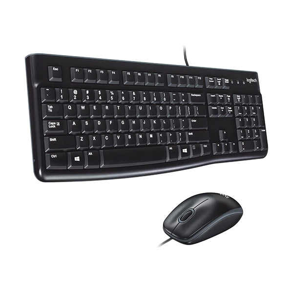 Logitech Electronics Accessories Black / Brand New / 1 Year Logitech Desktop MK120 - USB Keyboard & Mouse Combo - 920-002546