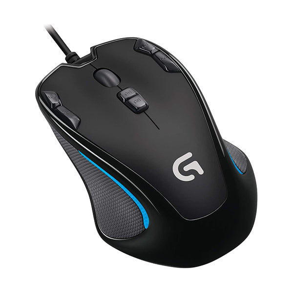 Logitech Electronics Accessories Blue Black / Brand New / 2 Years Logitech, G300s Optical Ambidextrous Gaming Mouse, 9 Programmable Buttons, Onboard Memory - 910-004346