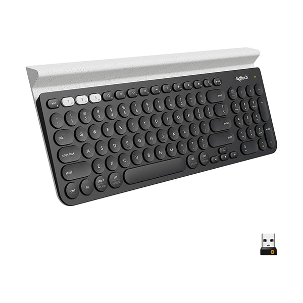 Logitech Electronics Accessories Black / Brand New / 2 Years Logitech K780 Multi-Device Wireless Keyboard One Keyboard, Fully Equipped, for Computer, Phone, and Tablet - 920-008149