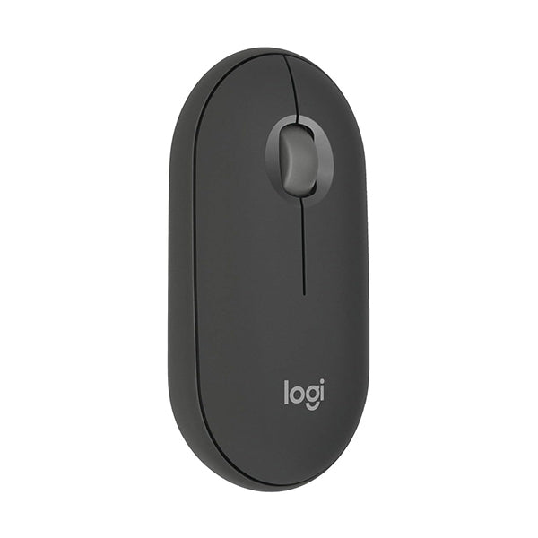 Logitech Electronics Accessories Graphite / Brand New / 1 Year Logitech Pebble Mouse 2 M350s Slim Bluetooth Wireless Mouse, Portable, Lightweight, Customisable Button, Quiet Clicks, Easy-Switch for Windows, macOS, iPadOS, Android, Chrome OS 910-007015