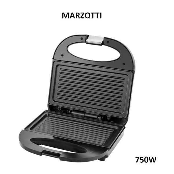 Marzotti Kitchen & Dining Marzotti Sandwich Maker Electric Grill 750W 2 Slice MZSG1D