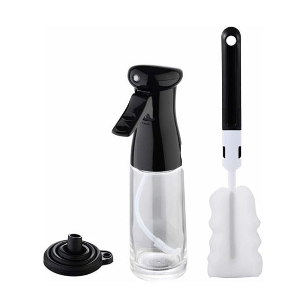 MasterPro Kitchen & Dining Black / Brand New MasterPro, 3Pcs Oil Bottle Set Glass Foodies Collection - BGMP-6113