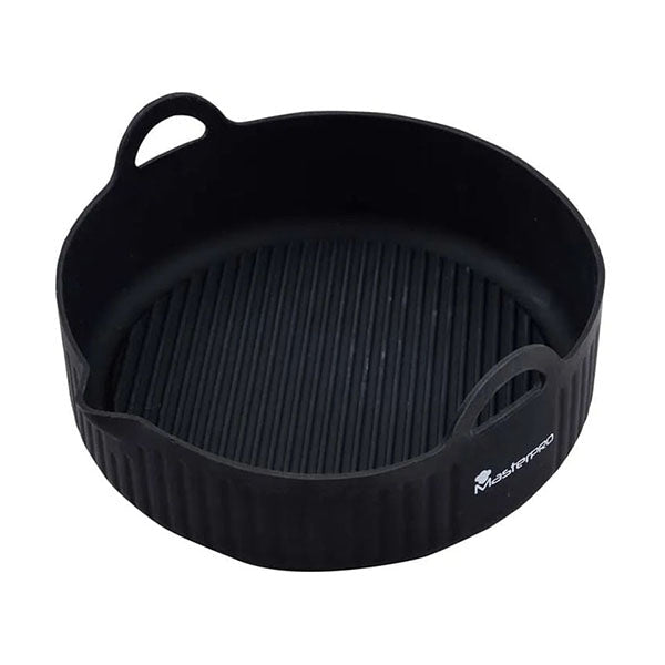 MasterPro Kitchen & Dining Black / Brand New MasterPro Baking Tray Round 18.5X19X5.5Cm Silicone Foodies Collection - BGMP-7703