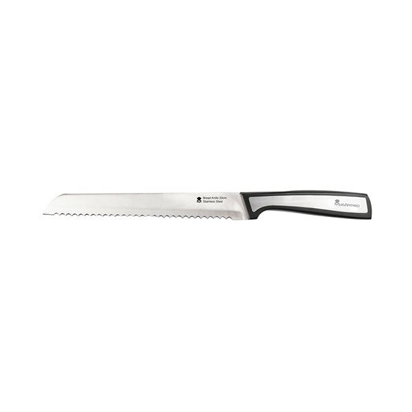 MasterPro Kitchen & Dining Black/silver / Brand New MasterPro, Bread Knife 20Cm Ss Sharp - BGMP-4113