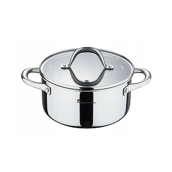 MasterPro Kitchen & Dining Stainless Steel / Brand New MasterPro, Casserole 20X10Cm S/S Ind W/Lid Hi-Tech 3 - BGMP-1624