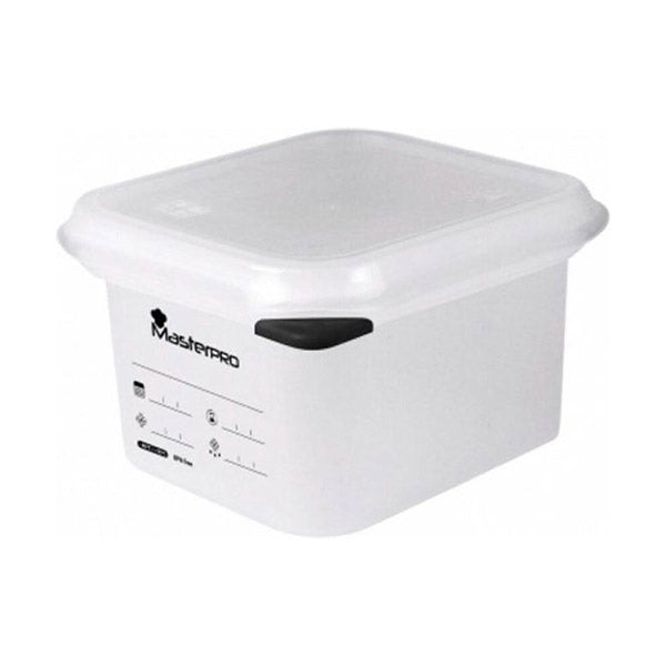 MasterPro Kitchen & Dining White / Brand New MasterPro Food Container 17,6X10,8X10Cm 1L Foodies - BGEU-2939