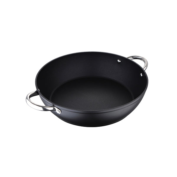 MasterPro Kitchen & Dining Black / Brand New MasterPro, Paella Pan 32X7.8Cm Forg Alu Ind Foodies - BGMP-3557