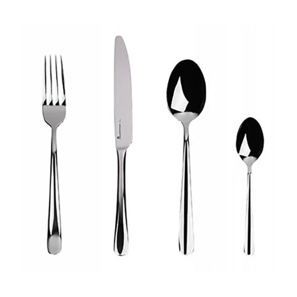 MasterPro Kitchen & Dining Stainless Steel / Brand New MasterPro, Set 4 Pcs Place Setting Ss Shiny Foodies - BGEU-3952