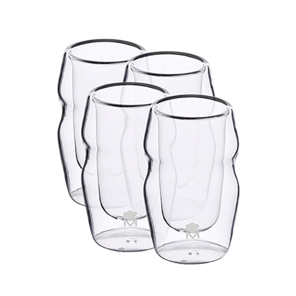 MasterPro Kitchen & Dining Transparent / Brand New MasterPro Set 4Pcs Shot Glass 50Ml Borosilicate Barware Mixology - BGMP-20201