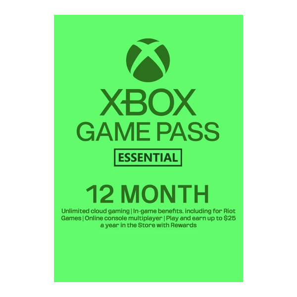 Microsoft XBOX Live Cards Xbox Game Pass Essential 12 Months - USA