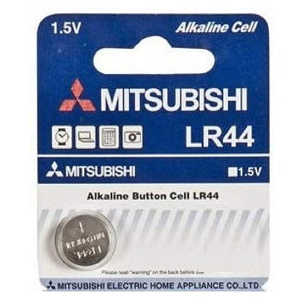 Mitsubishi Electronics Accessories Silver / Brand New Mitsubishi Alkaline Button Cell Battery  1.5 Volt for Watches, Cameras AG13 Pack of 10 - LR44