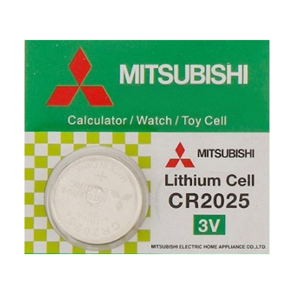 Mitsubishi Electronics Accessories Silver / Brand New Mitsubishi Lithium Button Cell Battery  3 Volt for Watches, Cameras Pack of 5 - CR2025