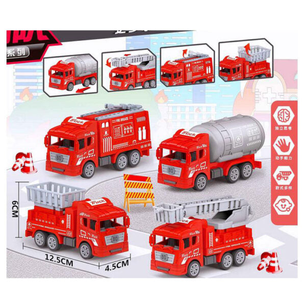 Mobileleb Brand New / Model-2 4 Pcs Toy Car Pull Back Function