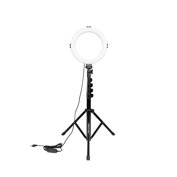 Mobileleb Black / Brand New Afi Ring Light 8&quotes;&quotes; with Tripod for Mobile Cell Phone -FL019/R08