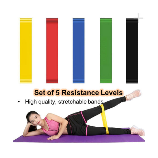 Mobileleb Athletics Hip Resistance Band Set of 5